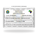 Cartão CR de metal inoxidável gravado a laser premium colorido - frente. Melhor que PVC.