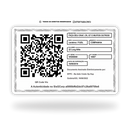 Cartão CRAF de metal inoxidável gravado a laser premium colorido - verso. Melhor que PVC.