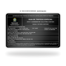 Cartão GT de metal inoxidável black preto gravado a laser com foto colorida premium - frente. Melhor que PVC.