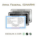 Cartões SINARM de metal inoxidável gravado a laser premium colorido/preto/platinum - Costas. Melhor que PVC.