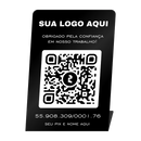 Placa Pix de Metal | Black Eterno