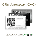 Cartões CR de metal inoxidável gravado a laser premium colorido/preto/platinum - Costas. Melhor que PVC.