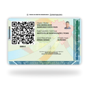 CIN/RG de metal inoxidável Color Eterno gravado a laser premium - verso com informações pessoais. Melhor que PVC.